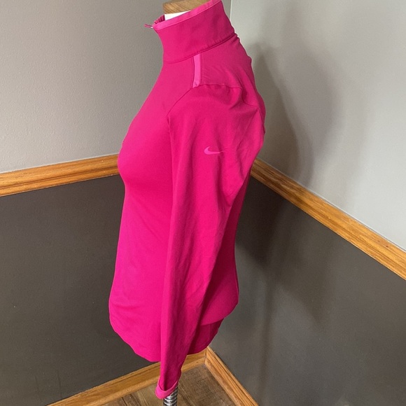 Nike golf performance 2 tone pink quarter zip long sleeve top size small - Picture 3 of 9